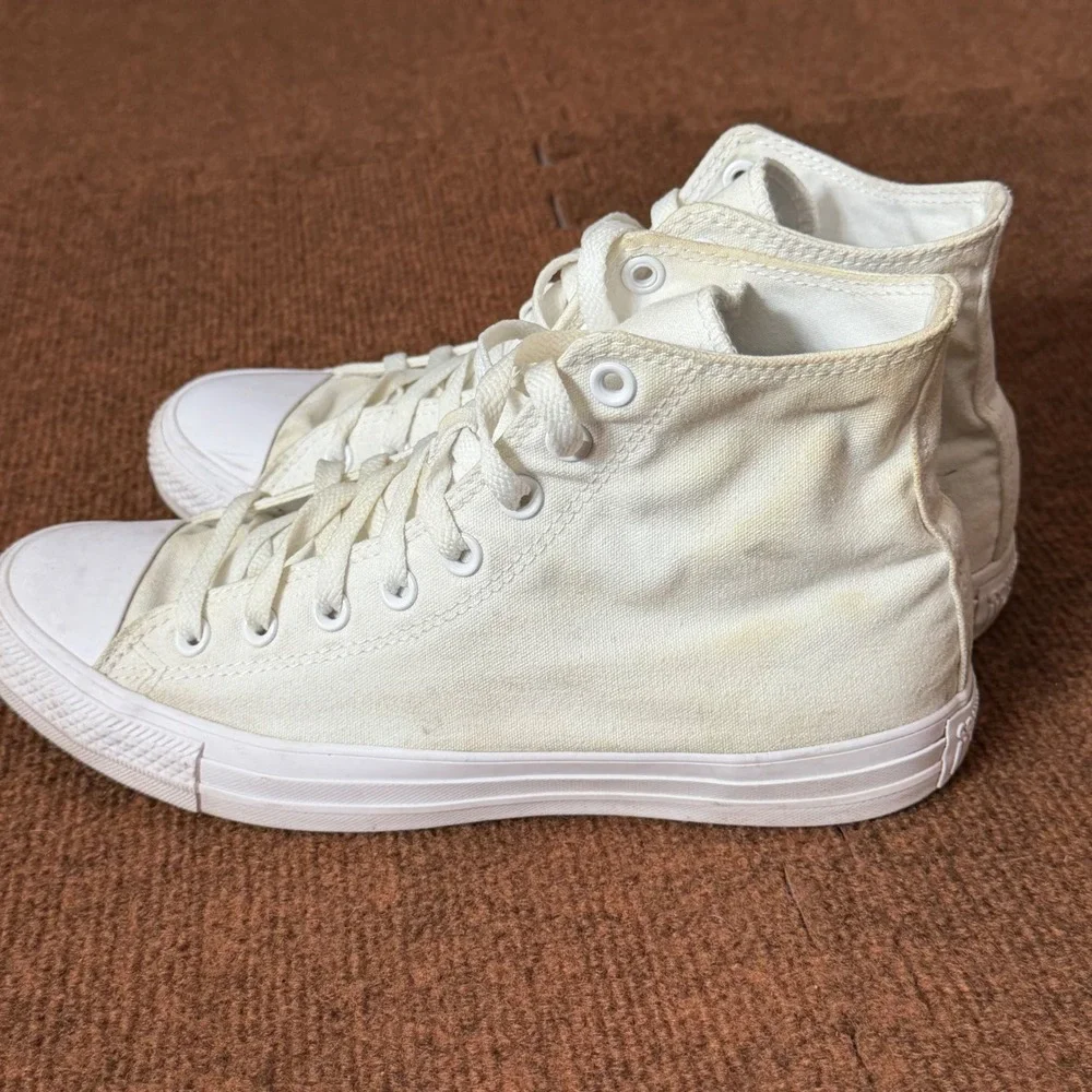 Converse Chuck Taylor All Star High Top White Monochrome 1U646F Mens 9 Womens 11 - Picture 3 of 12